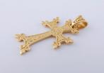 14 karaat Gouden Kruisje - - Hanger, Sieraden, Tassen en Uiterlijk, Kettinghangers, Jw, Verzenden, Nieuw, Kruis of Symbool