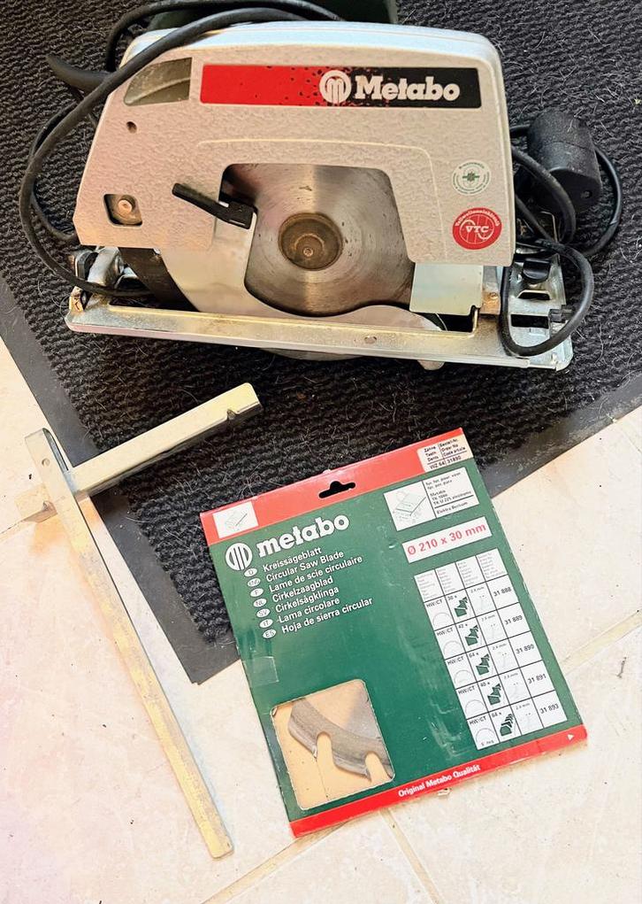Metabo Cirkelzaag - Gebruikt, Doe-het-zelf en Verbouw, Gereedschap | Zaagmachines, Gebruikt, Cirkelzaag, 600 tot 1200 watt, 70 mm of meer