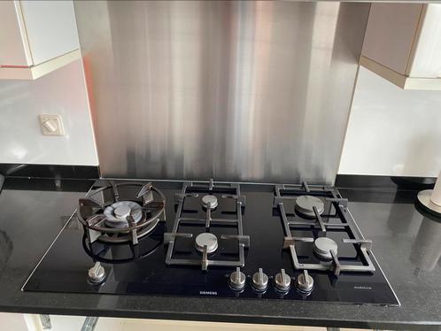 Siemens Studioline gaskookplaat 90 cm breed in prima staat., Witgoed en Apparatuur, Kookplaten, Gebruikt, Inbouw, Gas, 5 kookzones of meer