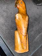 Oude  uit 1920 ! Houten Papegaai - Handgesneden, Antiek en Kunst, Kunst | Beelden en Houtsnijwerken, Ophalen of Verzenden