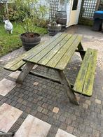 Houten picknicktafel, Tuin en Terras, Picknicktafels, Ophalen, Gebruikt, Rechthoekig, Hout