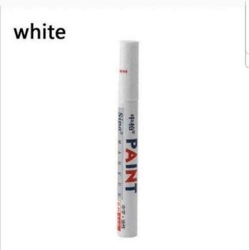 Universele Waterdichte Pen Autoband Viltstift wit €3,00
 beschikbaar voor biedingen