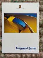 Brochure Porsche Boxster 986 Tequipment 2002 Nederlandstalig, Boeken, Auto's | Folders en Tijdschriften, Porsche, Nieuw, Ophalen of Verzenden