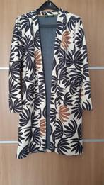 Koopje! Lizzy & Coco | lange blazer XL |palmbladeren | nieuw, Beige, Maat 46/48 (XL) of groter, Nieuw, Ophalen of Verzenden