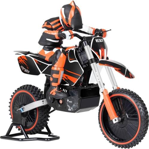 Reely Dirtbike Brushless 1:4 RC motorfiets Elektro RTR 2,4 G, Hobby en Vrije tijd, Modelbouw | Auto's en Voertuigen, Zo goed als nieuw