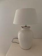 Prachtige lamp, gebroken wit craquele voet schemerlamp, Ophalen, Zo goed als nieuw, E27 (groot), Led-lamp