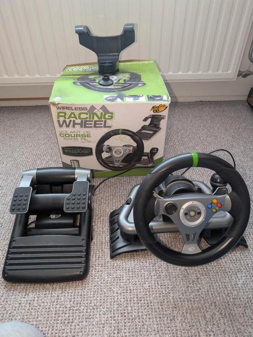 Xbox 360 race stuur draadloos racen, Spelcomputers en Games, Spelcomputers | Xbox | Accessoires, Zo goed als nieuw, Xbox 360, Controller