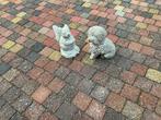 2 betonnen tuinbeelden samen €10 apart €7,50, Tuin en Terras, Tuinbeelden, Ophalen, Gebruikt, Beton, Dierenbeeld