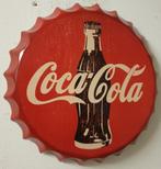 Coca Cola logo fles bottle cap reclamebord van metaal deco