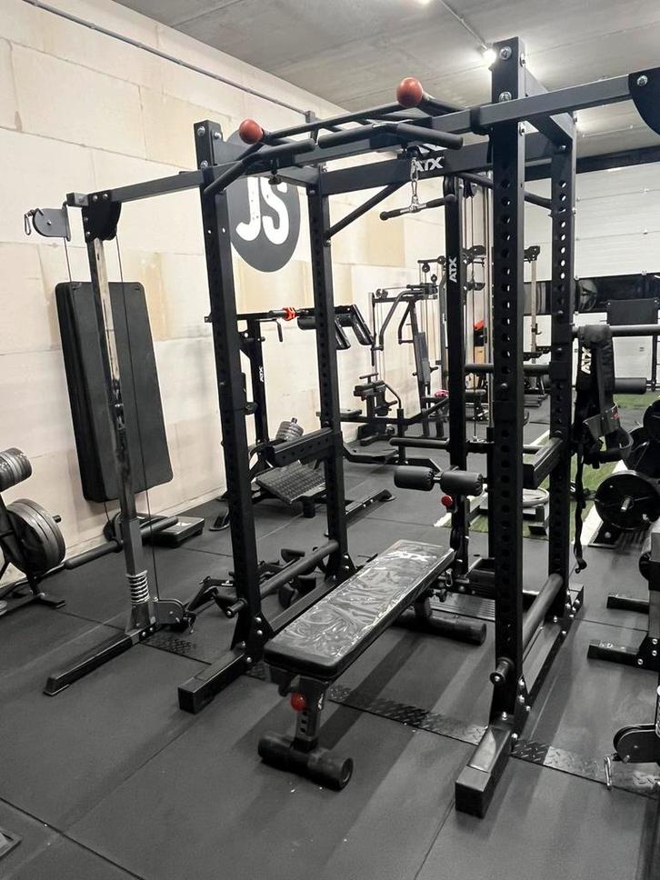Powercage ATX + lat pulldown optie. exclusief cablecrossover, Sport en Fitness, Fitnessapparatuur, Zo goed als nieuw, Krachtstation