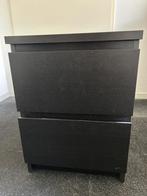 2 stuks -  MALM Ladekast 2 Lades Zwartbruin, Huis en Inrichting, Kasten | Ladekasten, Ophalen, Overige materialen, Minder dan 50 cm