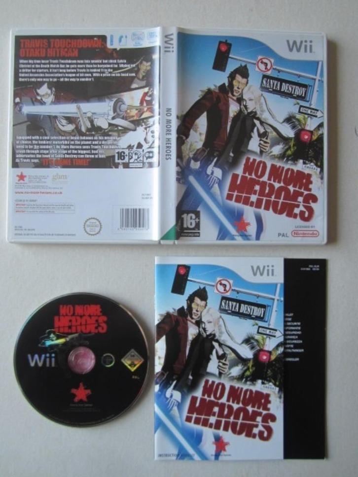 No More Heroes Nintendo Wii, Spelcomputers en Games, Games | Nintendo Wii, Zo goed als nieuw, Avontuur en Actie, 1 speler, Vanaf 18 jaar
