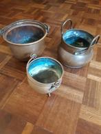 Koperen Plantenbakken Set, Ophalen of Verzenden