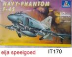 ITALERI 1:72 Navy- PHANTOM F-4S-170 modelbouw vliegtuig, Hobby en Vrije tijd, Modelbouw | Vliegtuigen en Helikopters, 1:72 tot 1:144