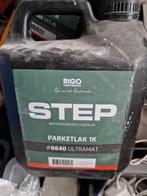 Rigo parketlak 1k satijn of ultramat watergedragen, Ophalen of Verzenden, Zo goed als nieuw