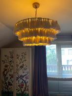 Mooi stoffen lamp met kwastjes, Huis en Inrichting, Lampen | Kroonluchters, Ophalen of Verzenden, Zo goed als nieuw, Stof