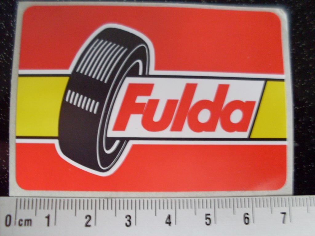 sticker Fulda logo banden autobanden, Verzamelen, Verzenden, Zo goed als nieuw, Merk