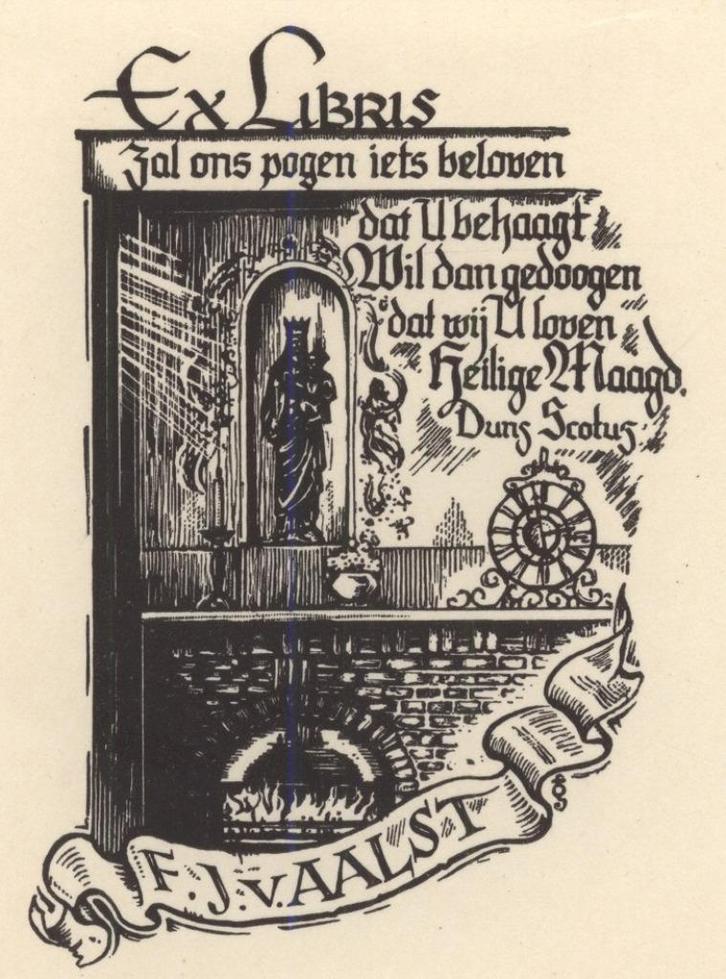 0624 Ex Libris Nederland : Harry Corvers, 1950, Antiek en Kunst, Kunst | Etsen en Gravures, Verzenden