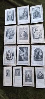 13 antieke kanten communie prentjes 1903-1904, Ophalen of Verzenden