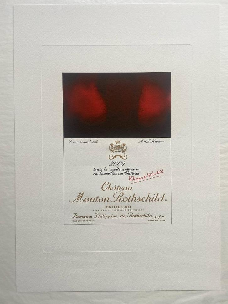 Litho Château Mouton Rothschild 2009 Anish Kapoor, Antiek en Kunst, Kunst | Litho's en Zeefdrukken, Ophalen of Verzenden