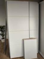 Witte Schuifdeur Kledingkast - Alpha 150, Huis en Inrichting, Kasten | Kledingkasten, Overige materialen, Gebruikt, 100 tot 150 cm