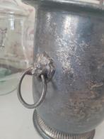 Oude zwaar verzilverde ijsemmer wijnkoeler champagne koeler, Heikant 21 Kaatsheuvel, Belle Vieille Brocante, Ophalen of Verzenden