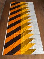Kendix international gordijn vintage retro oranje geel €25, Gebruikt, 200 cm of meer, Ophalen of Verzenden, Vintage retro midcentury jaren 60 Kendix