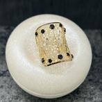 14 karaat gouden ring met onyx stenen