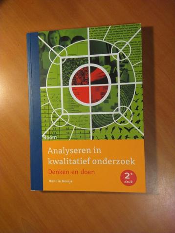 Boeije, Hennie. Analyseren in kwalitatief onderzoek beschikbaar voor biedingen