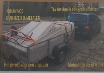 Oud ijzer ophalen beschikbaar voor biedingen