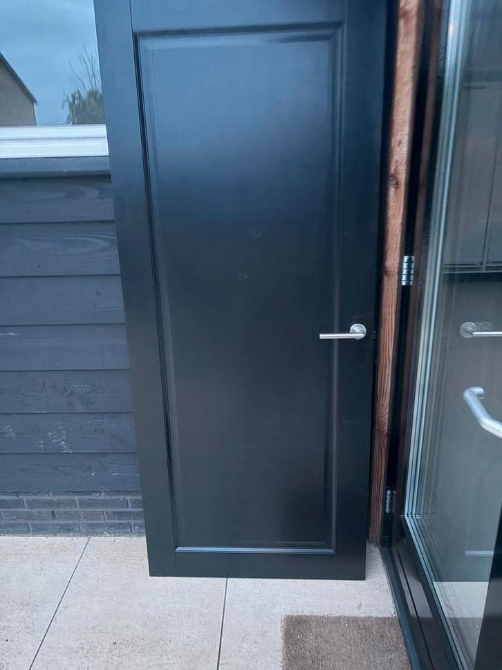 Hardhouten Binnendeur - 82cm x 201,5cm, Doe-het-zelf en Verbouw, Deuren en Horren, Gebruikt, Binnendeur, 200 tot 215 cm, 80 tot 100 cm