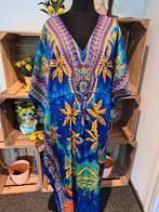 Zomerse strandjurk ,free size, Kleding | Dames, Jurken, Blauw, Maat 46/48 (XL) of groter, Ophalen of Verzenden, Zo goed als nieuw