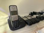 Gigaset A410 Basisstation met antwoordapparaat en 4 handheld, Ophalen of Verzenden, Gebruikt, 4 handsets of meer