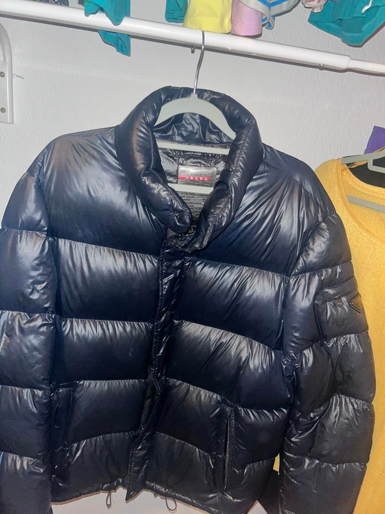 Prada Jas Heren Maat 52, Ophalen of Verzenden, Zo goed als nieuw, Maat 52/54 (L), Zwart