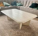 Vintage travertin salontafel, Ophalen, Minder dan 50 cm, 100 tot 150 cm, Zo goed als nieuw