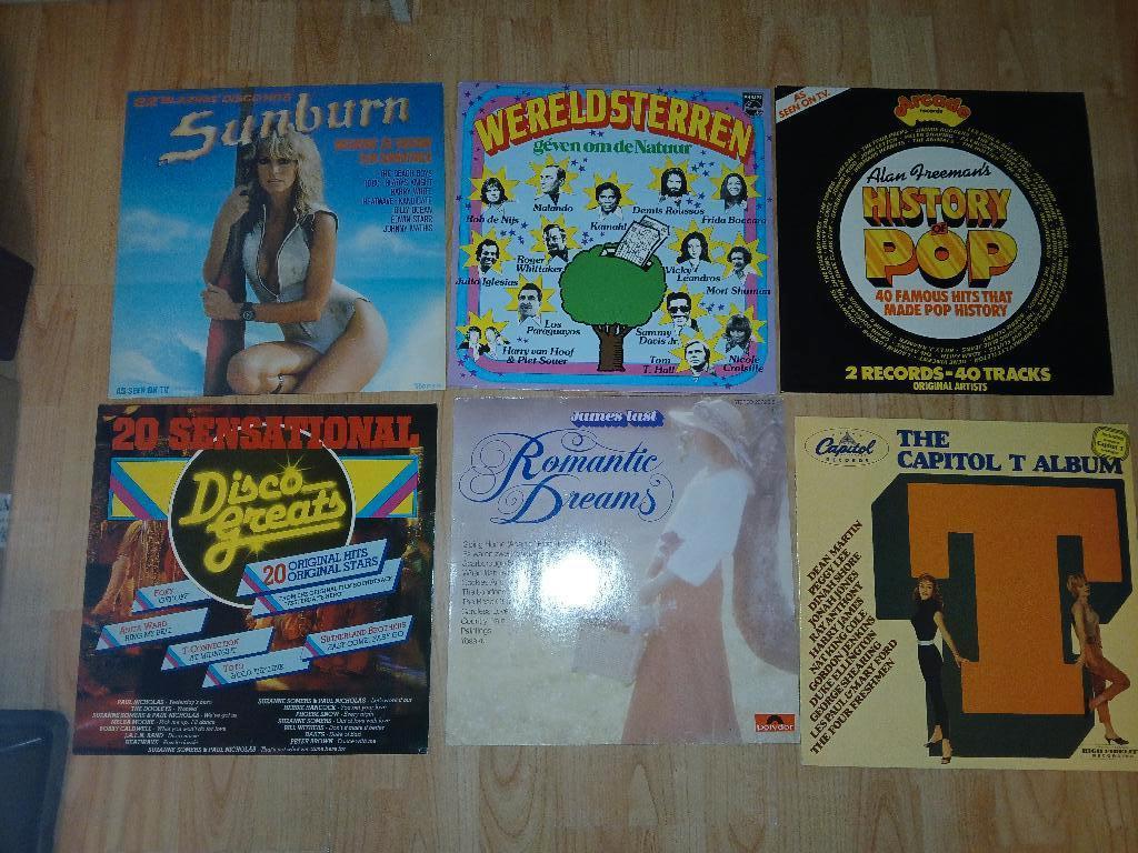 Verzameling van 76 verzamel lp's, Ophalen, Gebruikt, 12 inch, Pop