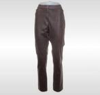 Beate Heymann Bruine Suedine Broek Maat 44, Bruin, Verzenden, Maat 42/44 (L), Zo goed als nieuw