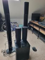 Harman Kardon HKTS 200 Sub met 4 maal speakers, Zo goed als nieuw, Complete surroundset, 120 watt of meer, Ophalen