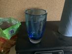 Kristallen Vaasje - Blauw, Blauw, Ophalen of Verzenden, Minder dan 50 cm, Glas