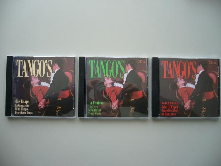 Tango's CD 1 en CD 2 en CD 3, Cd's en Dvd's, Cd's | Latin en Salsa, Zo goed als nieuw, Ophalen of Verzenden