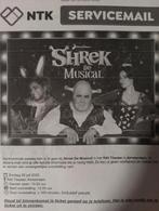 Shrek de musical, 2 kaartjes 20-7-25, Twee personen, Juli