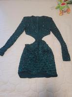 Groene Glitter Shein Jurk - Maat 34/XS, Ophalen of Verzenden, Zo goed als nieuw, Maat 34 (XS) of kleiner, Boven de knie