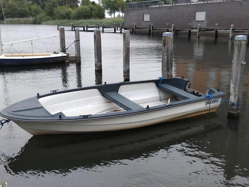 Placom 4.10 meter met een Suzuki 4pk motor, Watersport en Boten, Vis- en Consoleboten, Gebruikt, 10 tot 30 pk, 3 tot 6 meter, Benzine