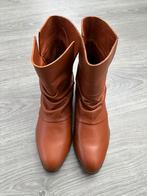 Leren enkellaarsjes cognac maat 39, Bruin, Verzenden, Lage of Enkellaarzen, Nieuw