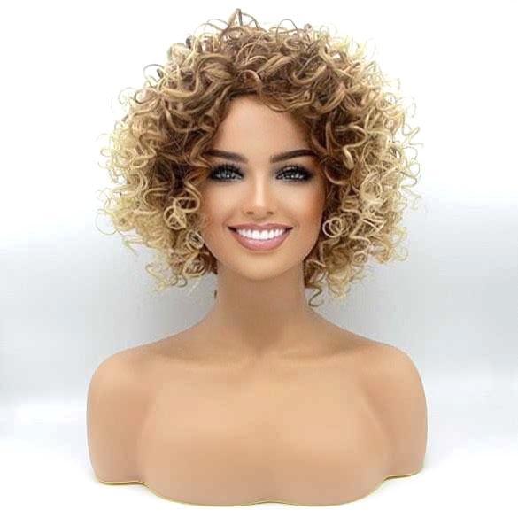 Nonchalante pruik haar kort met spiraalkrullen, Sieraden, Tassen en Uiterlijk, Uiterlijk | Haarverzorging, Nieuw, Pruik of Haarverlenging