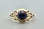 Gouden Vintage ring met Lapis Lazuli. 2025/586., Blauw, ., Ophalen of Verzenden, Zo goed als nieuw