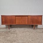 H.W. Klein, Bramin Deens sideboard, vintage jaren 60 teak, Ophalen, Tv meubel, vt wonen, axel christensen, gunni omann jun, Teakhout