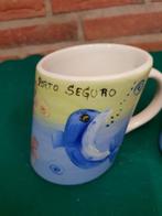 Mokken, Porto Seguro, beschilderd met onderwater motief, 2 s, Huis en Inrichting, Keuken | Servies, Ophalen of Verzenden, 'T Olde Gre-j