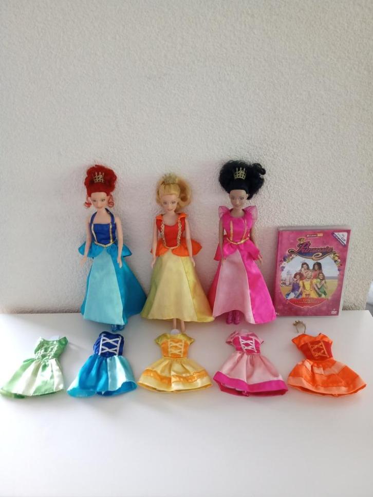 PRINSESSIA Poppen, DVD en Kleding van Studio 100, Kinderen en Baby's, Speelgoed | Poppen, Gebruikt, Overige typen, Ophalen of Verzenden