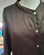 Jurk van viscose & zijde maat S/M, Bruin, Ophalen of Verzenden, Zo goed als nieuw, Maat 36 (S)
